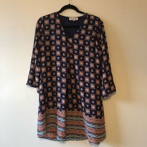 Pink Rose Dress Size L